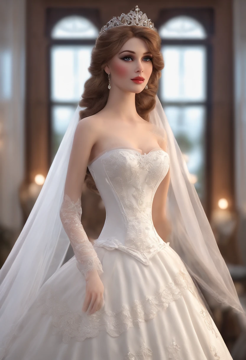 Lewdness,nedium breasts,teat,wedding gown,k hd,Sit in a chair,legs are open,A yellow-haired,Dewy milk
