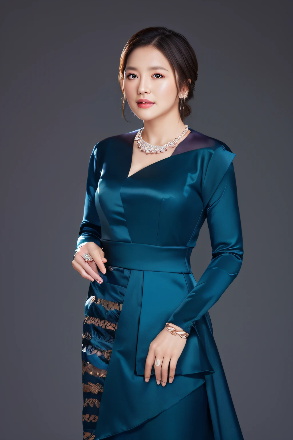 don't change the dress, change the background, high detail photo, realistic