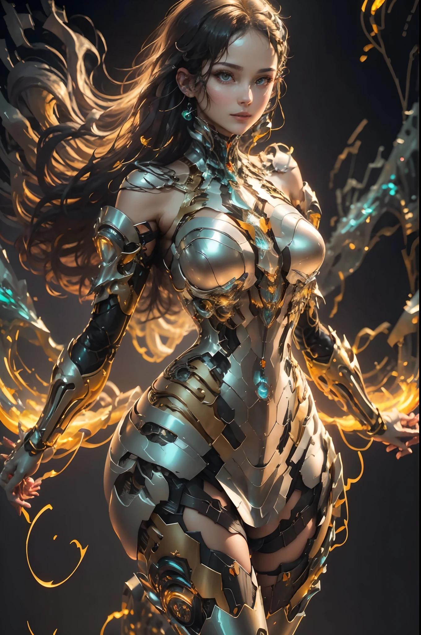 Description of the young woman:
General appearance: An exceptionally beautiful and elegant 18-year-old girl.
heads: A shining golden trespass flowing gracefully down her back.
eyes: Clear, In addition, And transparent green, Revealing the depths of innocence and charm.
face: Delicate heart-shaped face, Stare directly at the viewer.
complexion: Her skin has a shiny, transparent white tone, Flawless flawlessness.
stance: She stands slightly tilted to the side, It shows the entire silhouette from the top of the head to the toes..
Physics: perfectly proportions, Embodies the ideal combination of youth and elegance..
costume: She is decorated in an open-shoulder mini dress, It emphasizes her figure and complements her youthfulness.
footwear: She wears elegant high heels and is in a dancing pose, One foot is slightly ahead of the other, Confident and rhythmic.