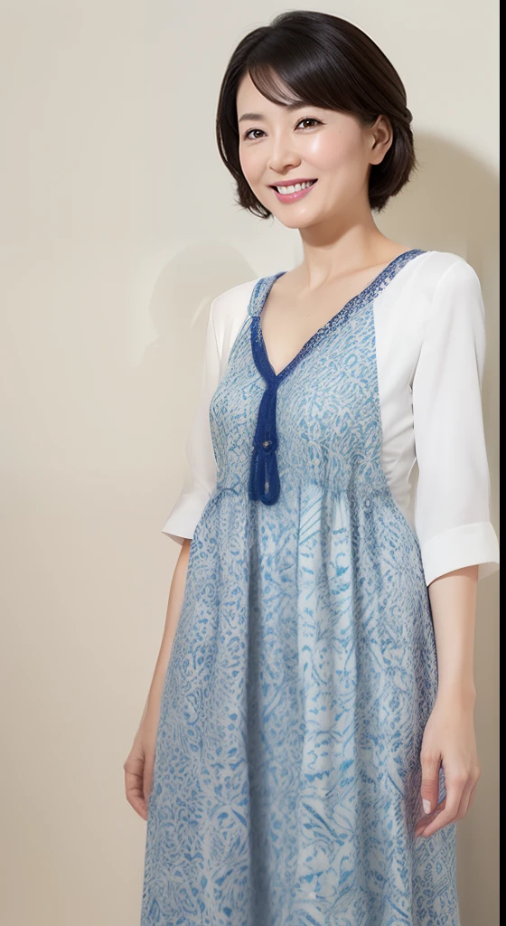 Aqua green blouse with mustard-coloured butterfly print and pink lace