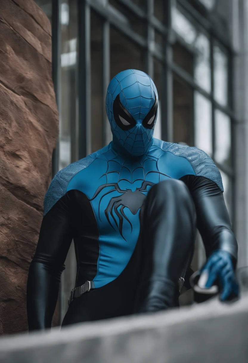 homem careca,Italian ethnic facial features big nose ,Barba ruiva SeaArt Txt2Img Standard 23:11:28 Create a realistic 8k HD Ultra image of a Marvel character in a costume inspired by the Spider-Man costume only that this superhero would have the costume inspired by an octopus, ele seria o homem polvo, com seu traje em tons de branco azul Ciano azul claro e azul escuro seu traje tem um lindo perfeito e detalhado ,Details with octopus tentacles, Ventosas ,no estilo Homem-Aranha do aranhaverso,Inspiration of the superhero costume is an octopus. White gloves on hands with silver details,symbol of a blue octopus right in the center of the breastplate of the superhero costume,with parts in the superhero costume in which the fabric is replaced with blue octopus skin, pele realista, molhado.