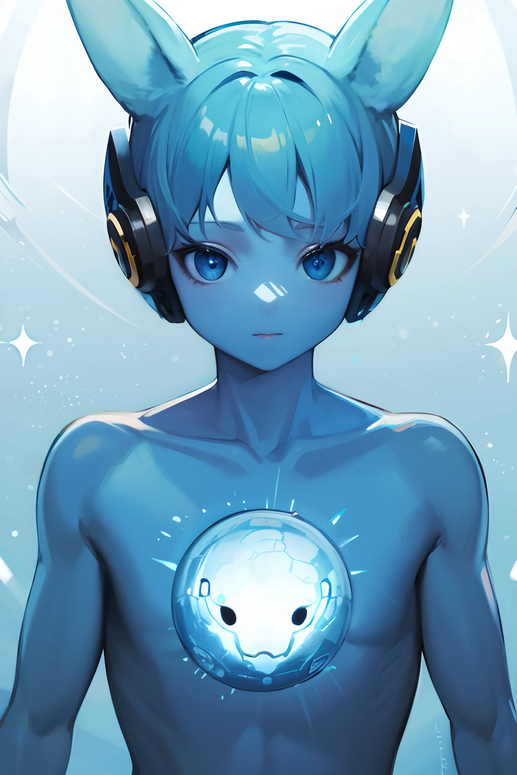 (highres, best quality:1.2), radiance, soft contours, beautiful drawing, upper body, concept art, kyoani haruhi style, detailed background, bright colors,
Alien, blue skin, shining eyes, surrealistic background, snow bunny