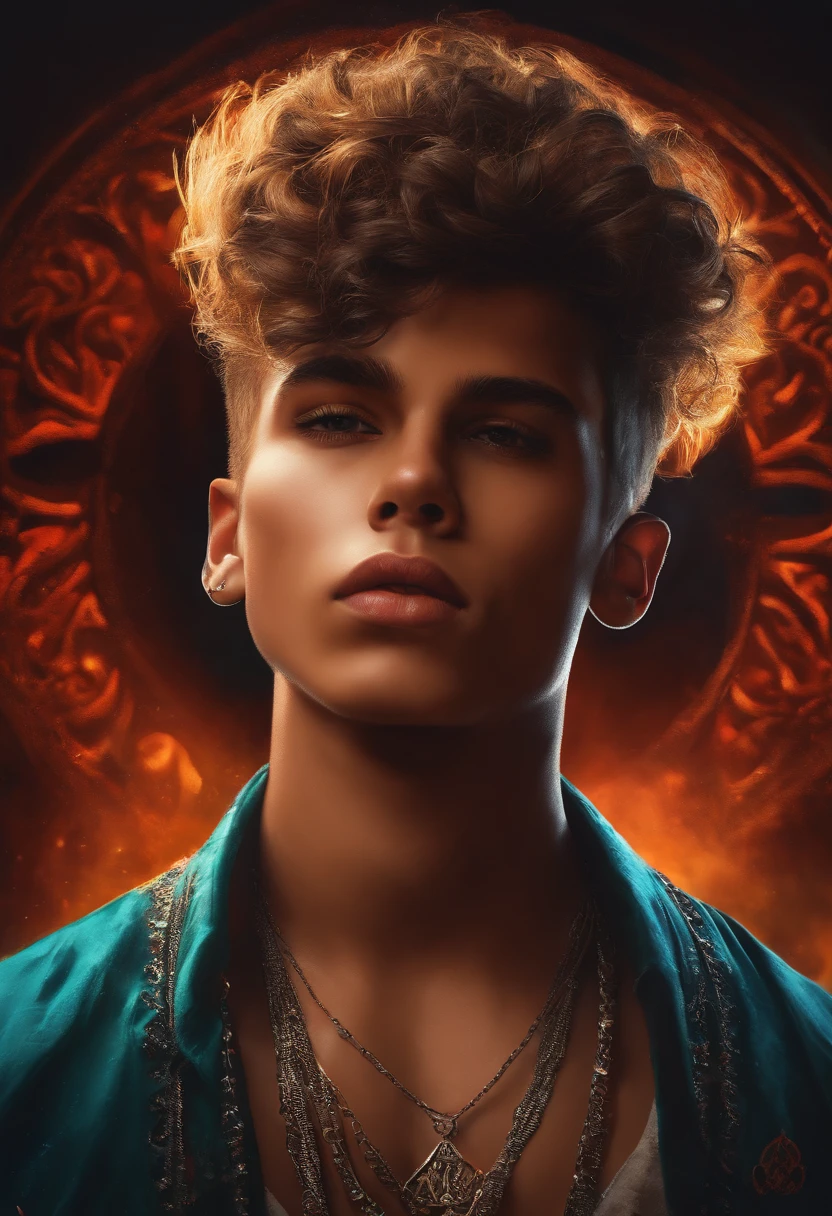 Gangster boy, portrait, logo,