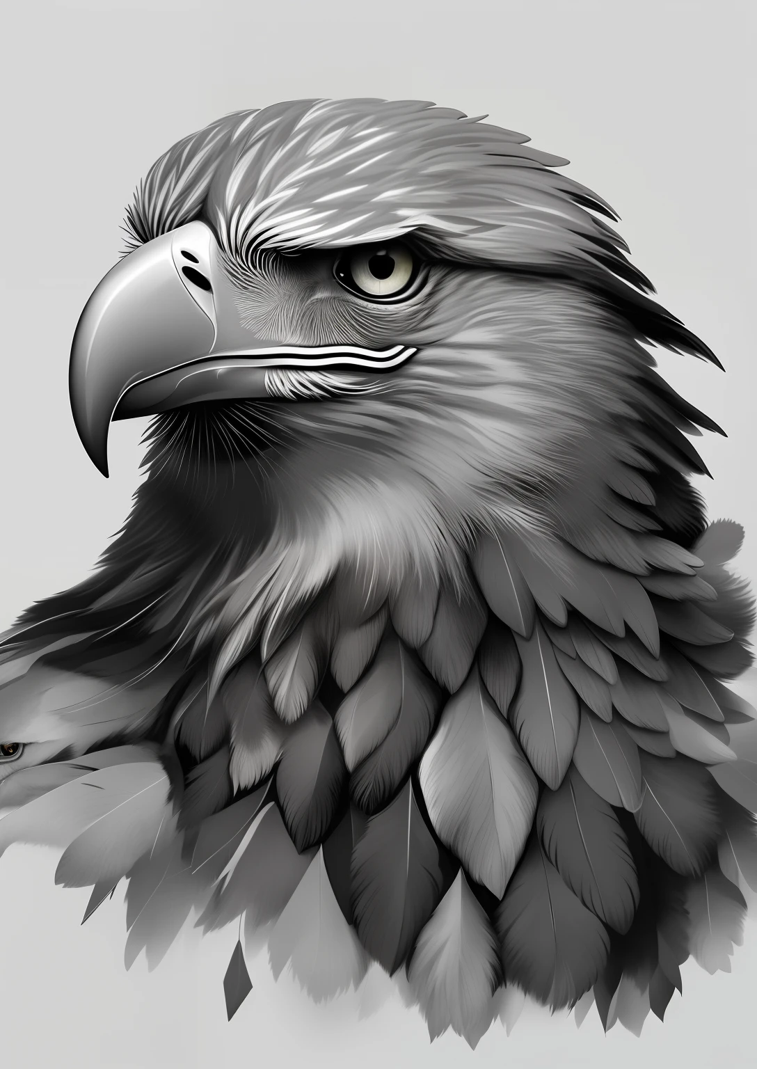 A color photograph,Eagle with rough background, art of alessandro pautasso, Eagle head, birds f cgsociety, highly detailed digital artwork, Sharp eagle, Sharp eagle eye,high detailed art, Highly detailed digital art, Ultra-Realistic Illustrations, Close-up of the eagle,More feather details Amazing details digital art, highly detailed vector art, highly detailed portrait, eagle, Realistic illustration