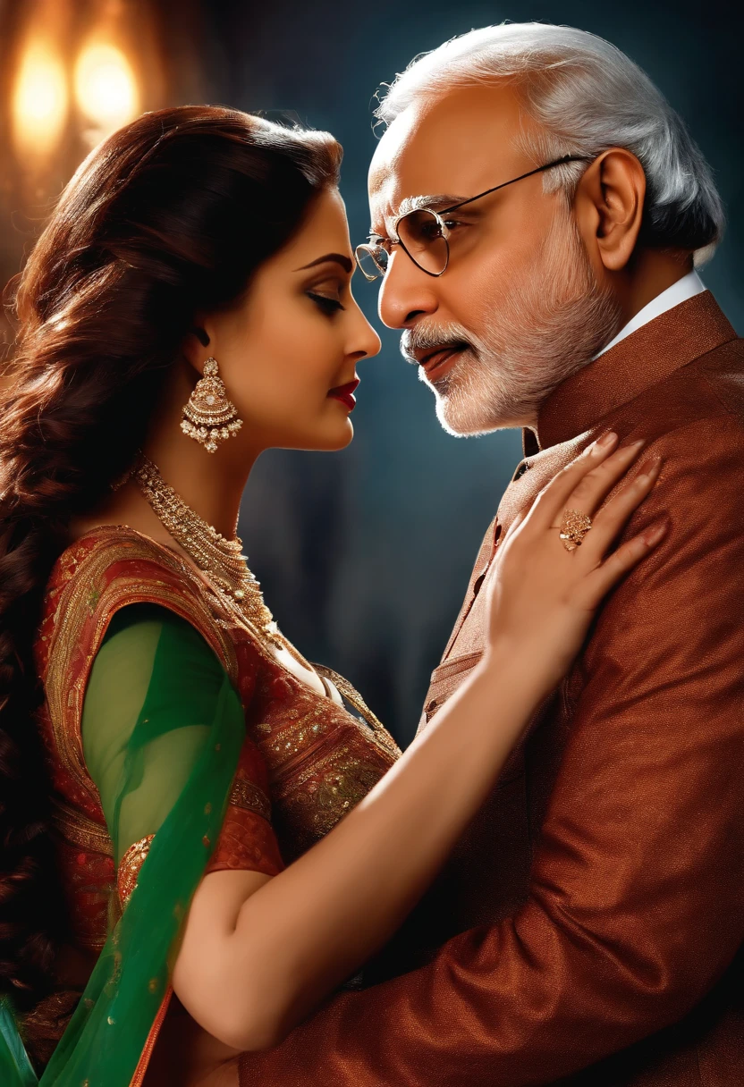 Modi doing sex with Aishwarya Rai, realistic