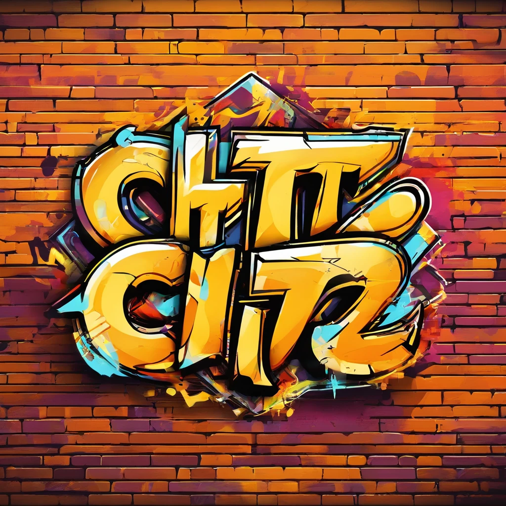 logo with text that says "Chitz" by adding an image of chips in the logo. yellow and orange, using a unique and attractive font.