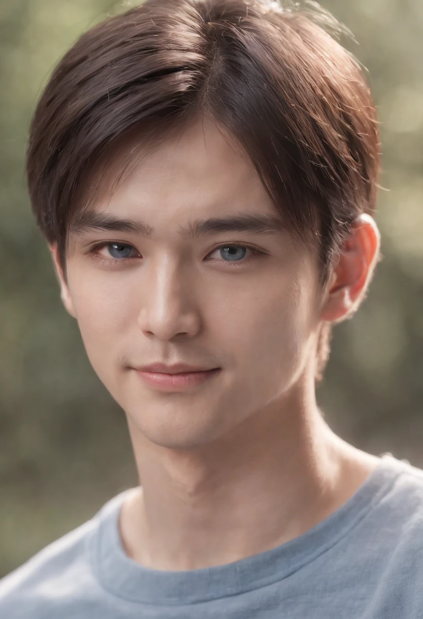 (RAW photo:1.2),(Photorealistic:1.4),(Masterpiece:1.3),(Best quality:1.4),超高分辨率,
hdr,8K resolution,
Dreamlike,
check commentary,commentaryrequest,scenery,((No text)),
solofocus,
(Detailed eyes),(Detailed facial features), (detailed clothes features),
skin tight, (Shiny skin),(Slender),(Slim),(Beautiful face),
1boys, Young, phimosis, (Flat-chested), bangs, pony-tail hair, Black hair, Blue eyes, Hairpin,
Loose shirt,
Smile, bashfully,Cute,