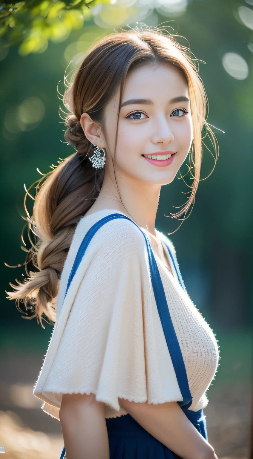 (((32K,very high res, high detailing, highly accurate,Masterpiece Girl 1))),Raw photo & realistic atmosphere,beautiful dark blue eyes,Detailed mouth,Glossy lips,Detailed eyebrows,Soft white skin that shines with every detail,,Eyes drawn in detail、Very beautiful eyes with azure eyes,Detailed lips、Very beautiful face,Very well-formed face、Lifelike face,shiny beautiful lips,Beautiful eyebrows,Infinite reality,Best design,（Insanely cute sober and modest Japan 18-year-old girl,,Toned body,Perfect Gal Leader Model,Beautifully shaped breasts,Very cute beautiful girl,Little Girl：1.5）,Best Natural Makeup,Japanese ido,Korean Idols,Young sensual idol,Moist eyes,Dark beautiful eyes,Beautiful butt,beauty legs,,camel's foot,：1.3),超A high resolution、,Natural and realistic face,Back lighting,Pure eyes are too cute,(((photorealisim,Photograph the whole body))),,Reality Live Action,（simple earrings,a necklace,nailart,Colorful poncho,Camping Fashion,Hair braided and tied in a mixture of blonde and blue,独奏,Lori,Smile faintly,full body Esbian：1.7）,（Show full-body fashion,Shine cheerfully１５Year old schoolgirl,Outdoor Hats,Camping night bonfire,Hiking boots：1.8）,（Dense and beautiful tattoo art on the neck：1.9）
