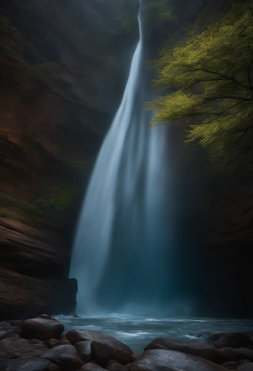 The earth was messy and empty, Darkness covered the surface of the abyss, and the Spirit of God moved upon the face of the waters, 8K Ultra