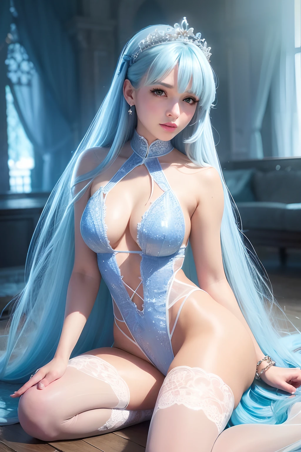 Stable Diffusion prompt:
starlight princess, medium:real girl, beautiful detailed eyes, beautiful detailed lips, extremely detailed eyes and face, long eyelashes, 1girl, full body,waterfall background, chun li street fighter costume, vibrant colors, HDR, studio lighting, ethereal atmosphere. (best quality, 4k, highres, masterpiece:1.2), ultra-detailed, (realistic, photorealistic:1.37), dreamy style, soft pastel tones, enchanting lighting.