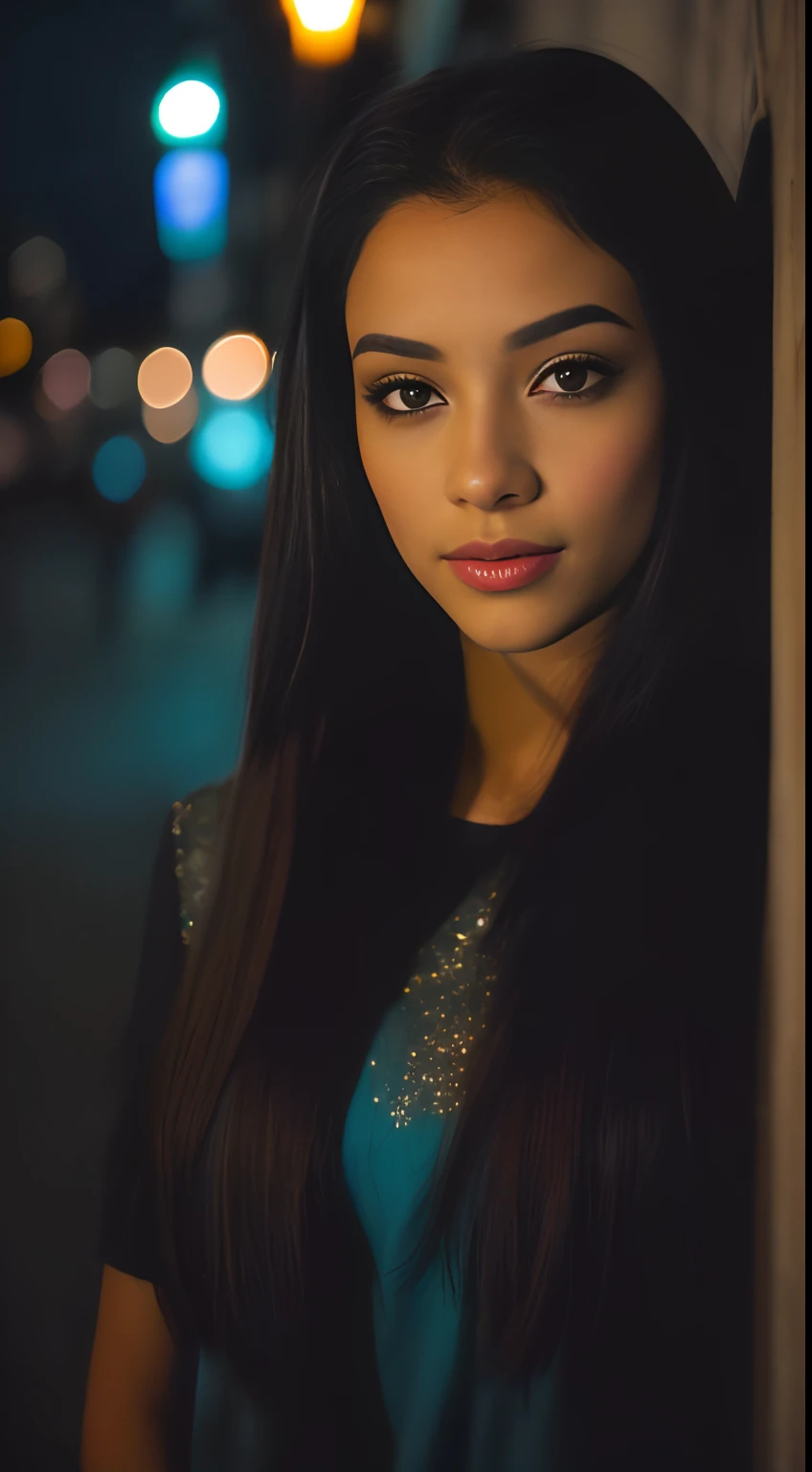 (Selfie, Top view: 1.4), (metade reta do corpo: 1.4), Foto de retrato RAW UHD de uma loira de 24 anos (mulher de olhos azuis) caminhando por um beco escuro, Seios enormes:1.25,, city at night, (Meias), (decote), Detalhes (Texturas! , Hair! , Glitter, Cor!! , Desvantagens: 1.1), olhos brilhantes com alto detalhe (looking at the camera), SLR lighting, SLR camera, ultra-qualidade, agudeza, profundidade de campo, filmic grain (centro), Fujifilm XT3, Cristalina, centro do quadro, beautiful face, foco nítido, street lamp, neon lighting, Bokeh (mal iluminado), Noite, (night sky), poros detalhados da pele, pele oleosa, queimadura solar, Detalhes Oculares Complexos, corpo inteiro, Seios enormes:1.25