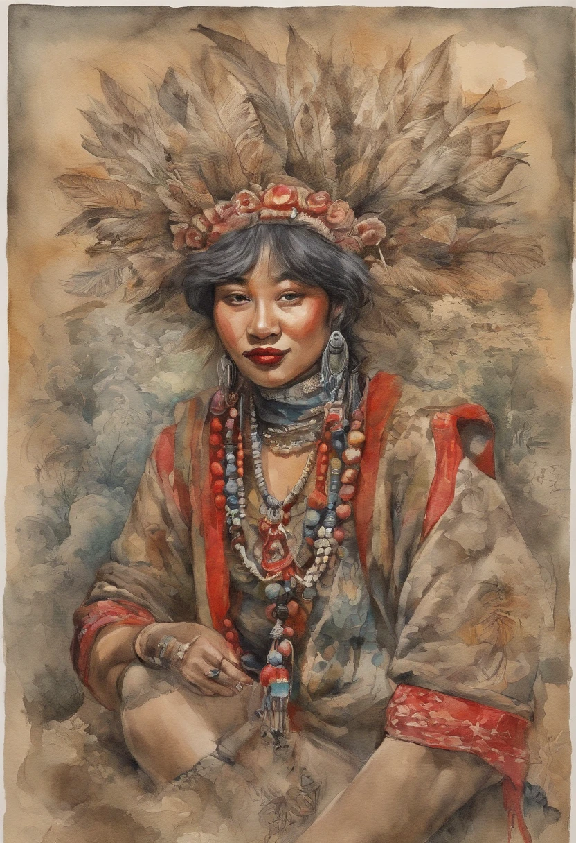 a watercolour painting informal crazy energetic energy wild agressive loud explosive fullbody lgtbqia queercore family badass selfies of traditional stereotypical androgynous with xxxtentacion juice wrld inspired crazy wild detals gangsta gang baggy sagging trap sumpreme streetwear at a japane shrine raisng hands gang signs middle finger