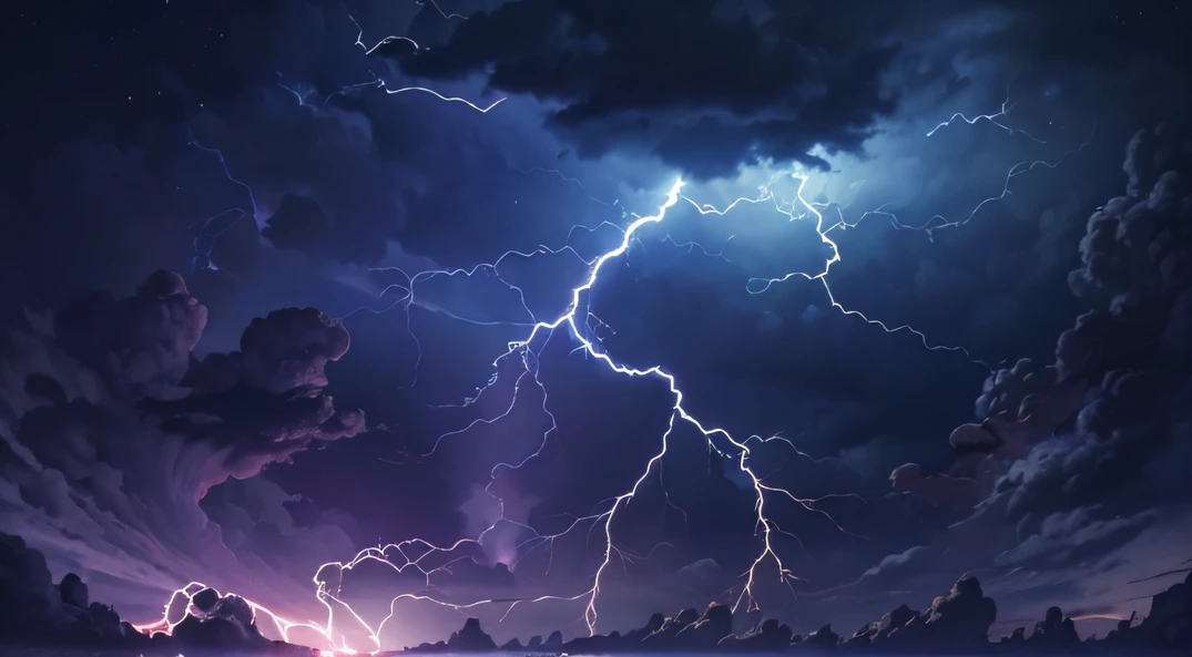Single Drop Crystal Spaceship,blasts,Fragmentation,Skysky,dark stormy clouds,Sky full of lightning, It will be a thunderstorm,