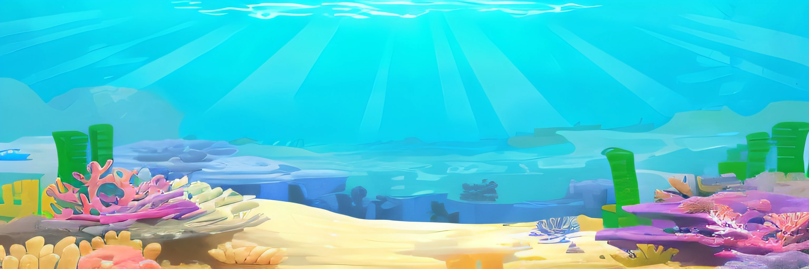 abyssal,blue colors,reef,buliding