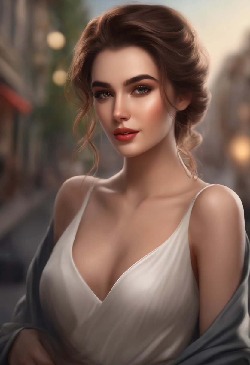 (absurderes,A high resolution,ultra - detailed,realisticlying,),1 male,Modern urban youth,独奏,AS-Adult,ember,Handsome,Very short hair,brunette color hair,with brown eye,Angular chin,thick eyebrow,Lots of herbs and halos around