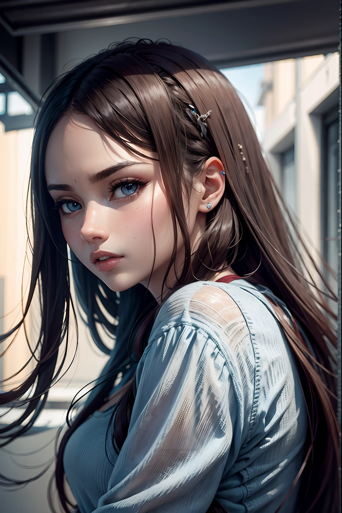 long face girl