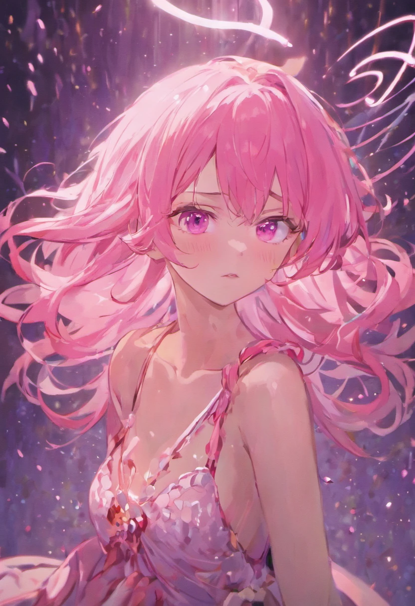 Wide camera ungle , tight pussy  , perfect girl body , pink hair , spread legs, medium tits,lying on the ground