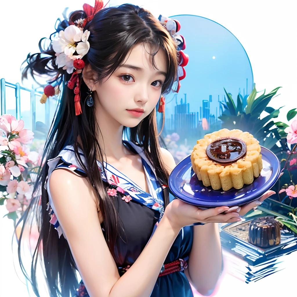 ((1girl in, 18 years old, Japan High School Students, looking down to viewer)), Very cute face, Black hair, Medium straight hair, (Best Quality, masutepiece, Ultra High Resolution, (Photorealistic:1.4), Raw photo, 8K)