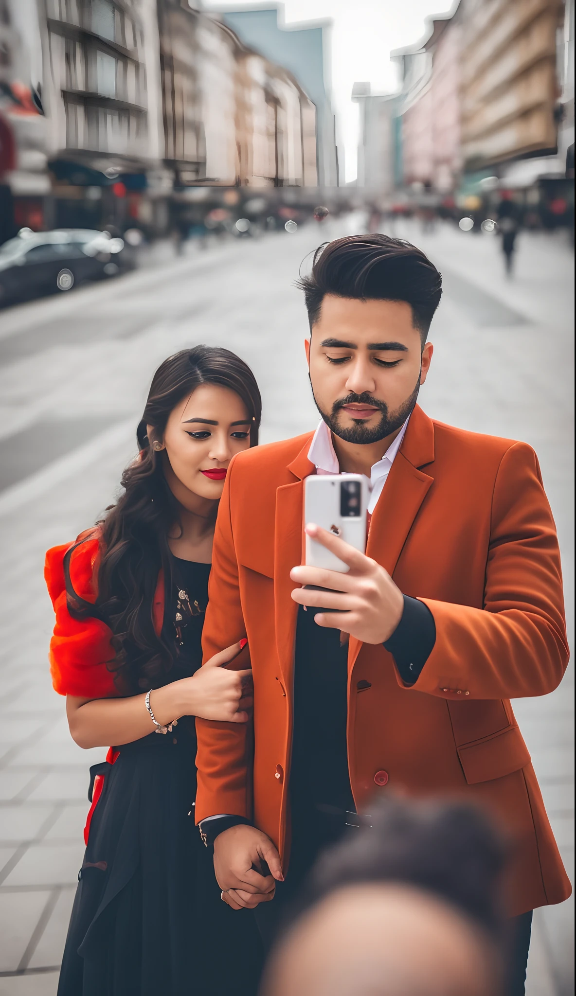 there is a man and woman taking a selfie in a mirror, lovely couple, couple, couple pose, candid picture, candid photography, in love selfie, portait photo profile picture, candid photo, couple portrait, profile pic, photo taken in 2 0 2 0, selfie photography, candid, growth of a couple, * colour splash *, by Max Dauthendey