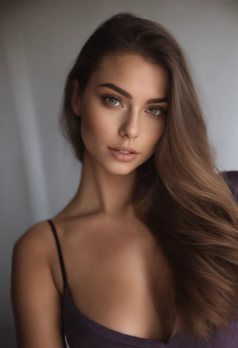 Femme arafed , fille sexey aux yeux bruns, Portrait Sophie Mudd, cheveux bruns et grands yeux, selfie of a young woman, Yeux de chambre, Violet Myers, sans maquillage, maquillage naturel, looking straight at camera, Visage avec Artgram, Maquillage subtil, Superbe photo du corps entier, dans la chambre, clivage, tits, ass, sexey, Sexe, levrette, position Sexee, nudes, pas de vetements