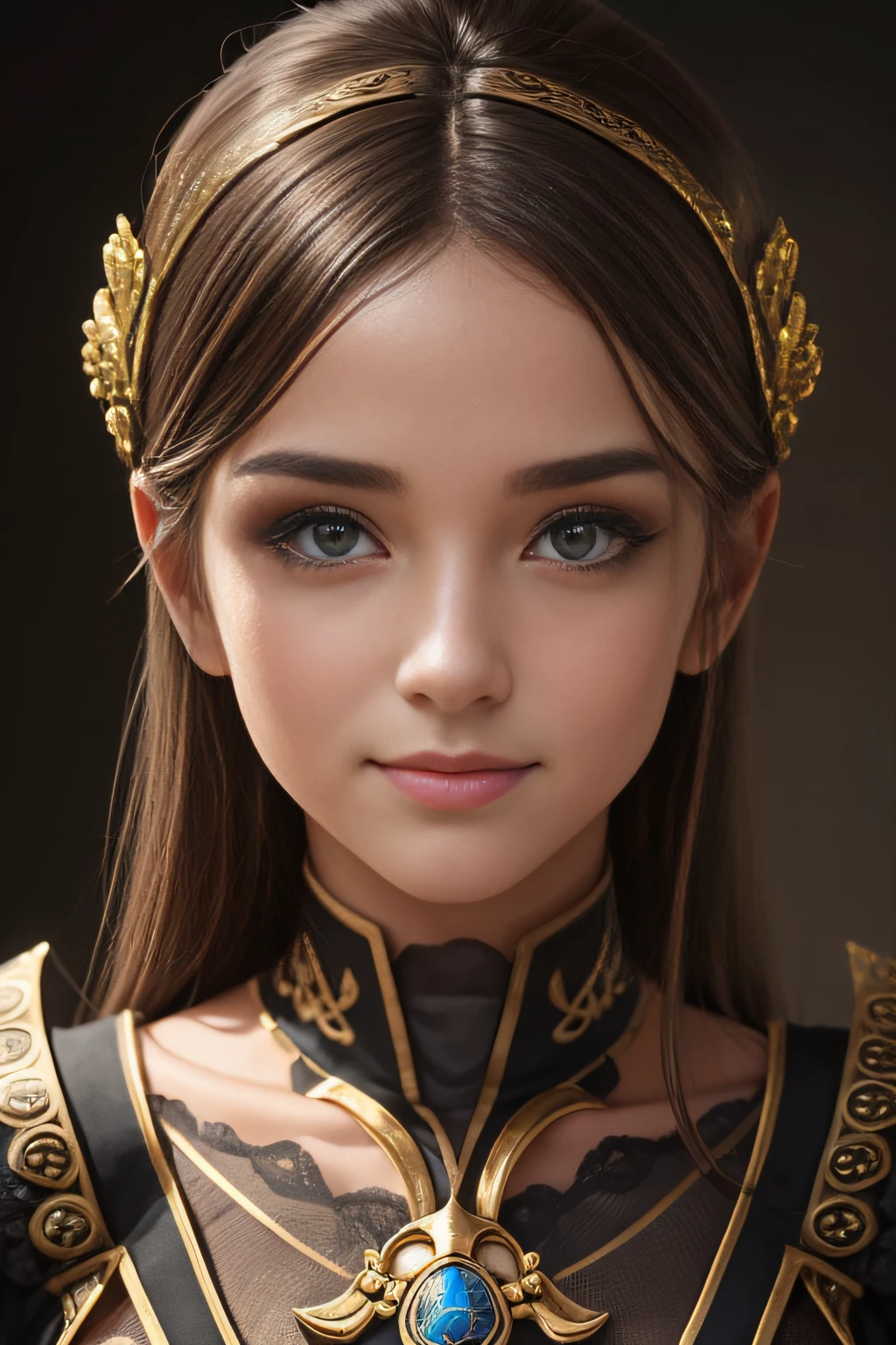 best quality, master part, (Realistic:1.2), 1 girl, brown hair, olhos castanhos, headpe, rosto detalhado, olhos bonitos, usar terno preto dourado, best quality, master part, (Realistic:1.2), 1 girl, rosto detalhado, olhos bonitos, [(fundo transparente:1.5)::5], (((master part))), (((best quality))),(((extremamente detalhado))), 1girl, sozinho, misterioso, olhos multicoloridos, olhos detalhados, hiper detalhado, sorriso leve, altamente detalhado, Beautiful, pequenos detalhes, Ultra Detalhado, best quality, intrincado, 4k, 8k, trending on art station, boa anatomia, beautiful lighting,