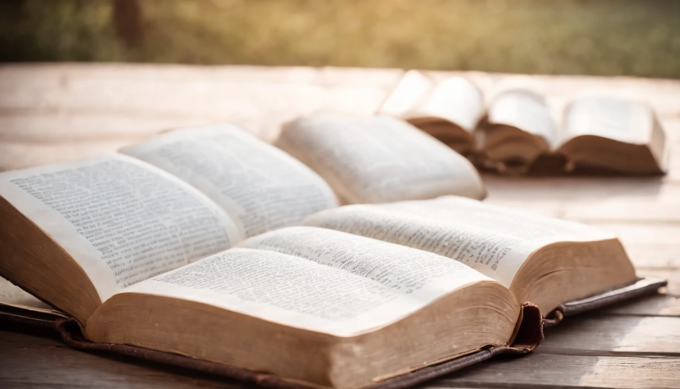 An open Bible
