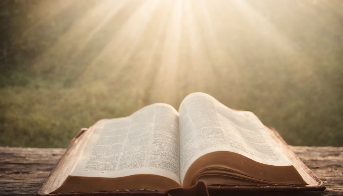 An open Bible