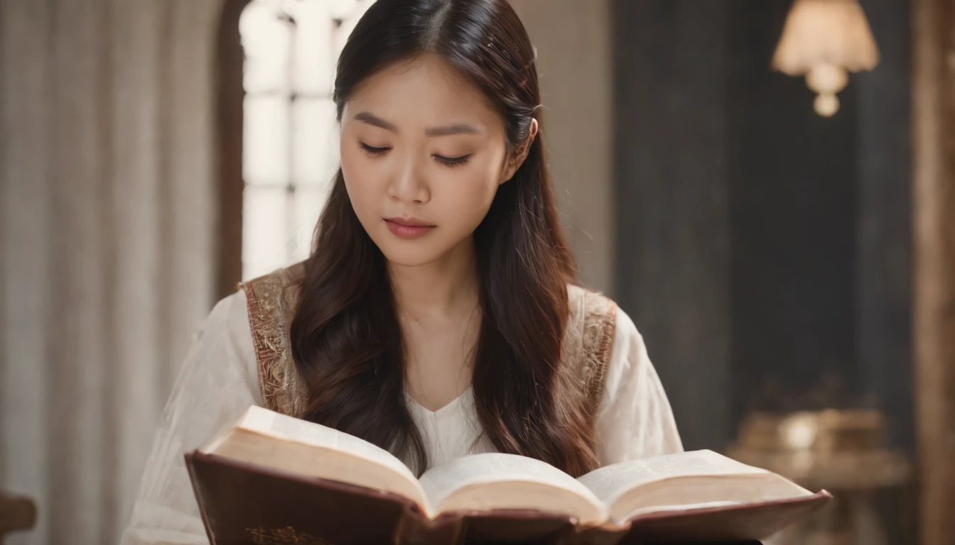 Asians reading the Bible