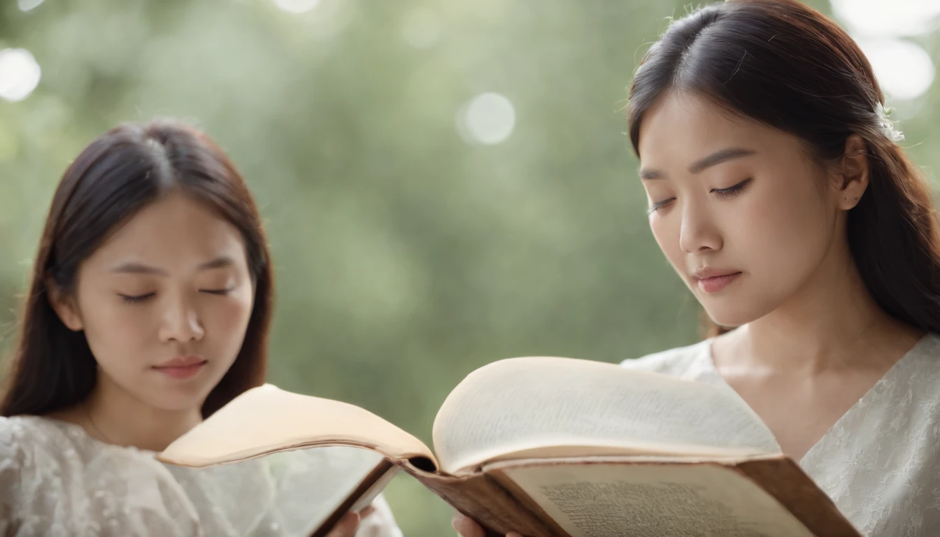 Asians reading the Bible