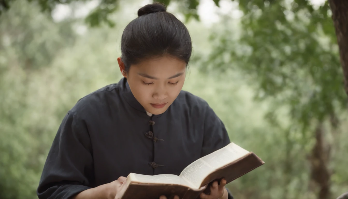 Asians reading the Bible