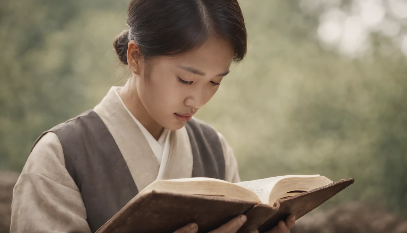 Koreans reading the Bible