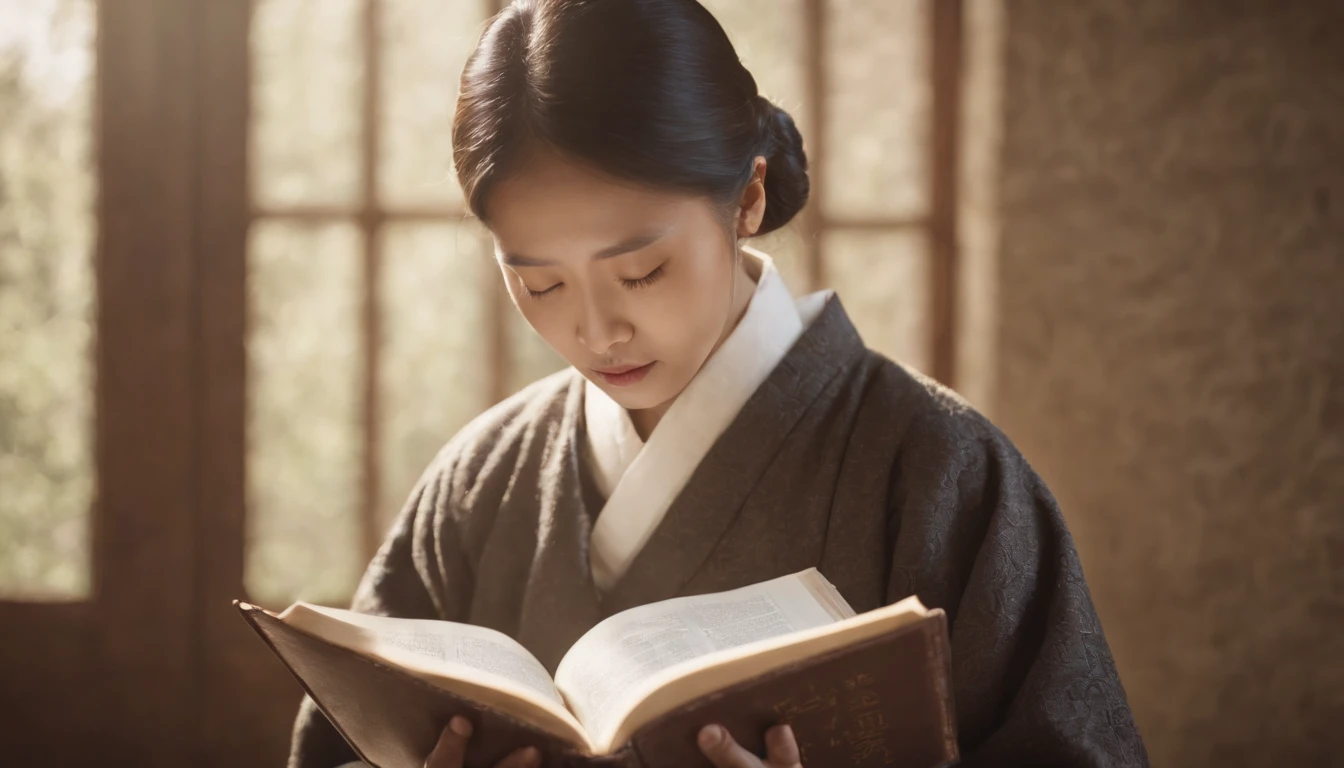 Koreans reading the Bible