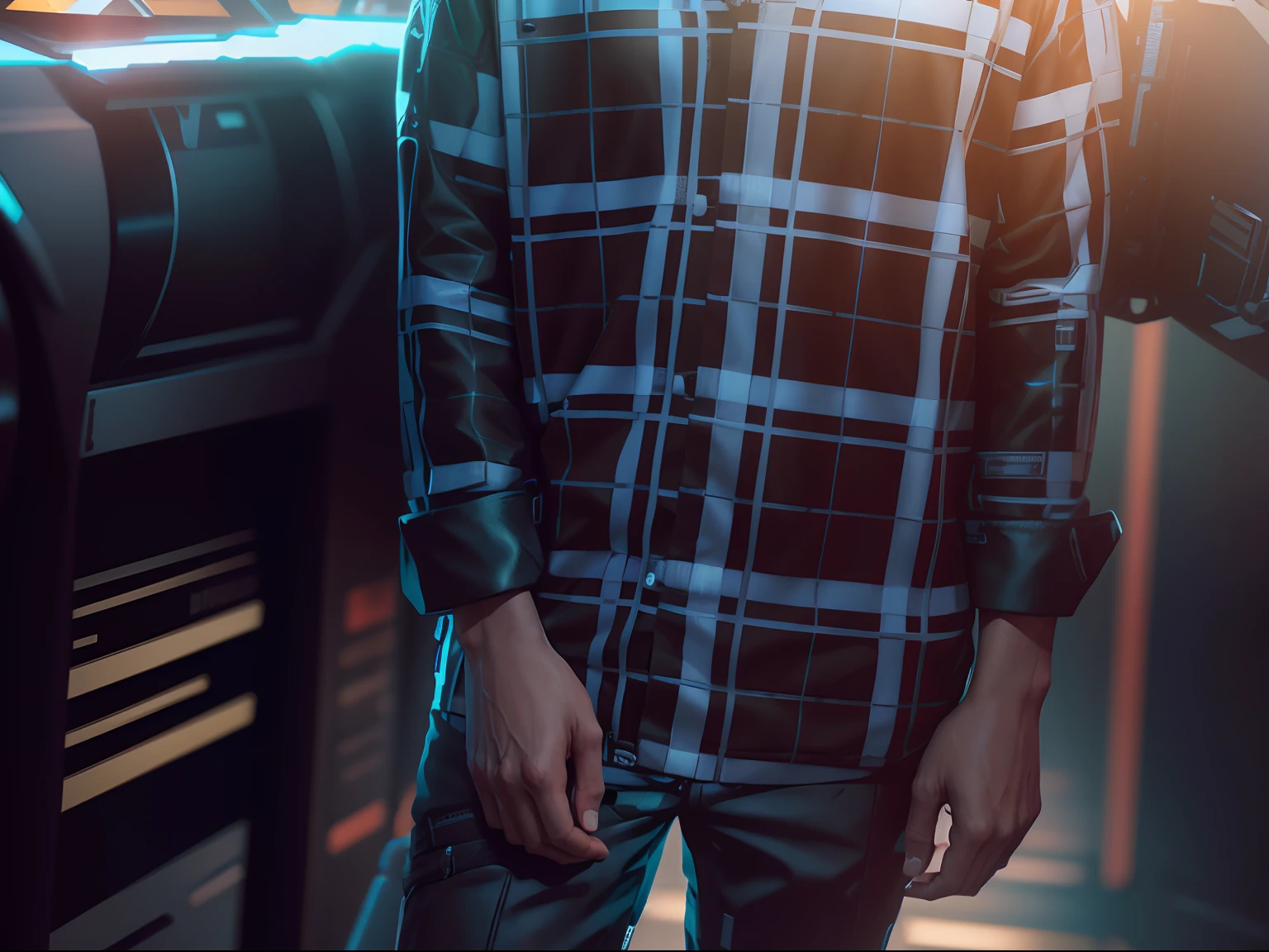 Change 3D background realistic cyberpunk handsome boy, realistic face 8k ultra realistic ,