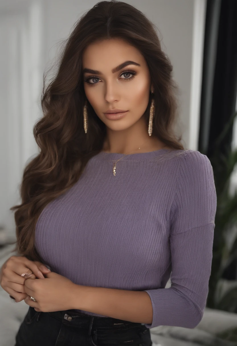 Arafed Women's with Matching Tank Top, fille sexy aux yeux bruns, avec labrador,Portrait Sophie Mudd, cheveux bruns et grands yeux, selfie of a young woman, Yeux de chambre, Violet Myers, sans maquillage, maquillage naturel, turn to look at the camera, Visage avec Artgram, Maquillage subtil, Superbe photo du corps entier, dans la chambre, cul sexy, fesses mignonnes, 4K, photo in Mykonos and Dubai