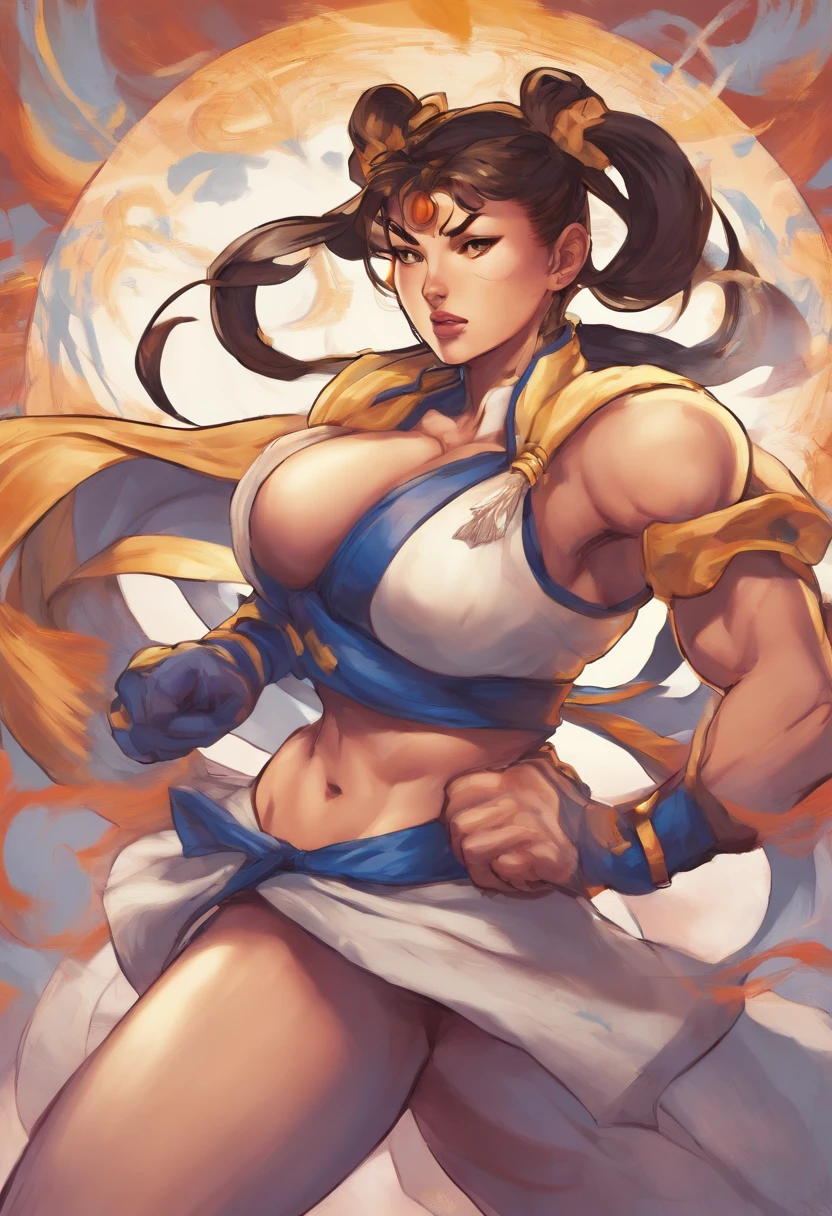Chun-li, coxas grossas, madura, corpo curvaceous, curvy, big curves, nude
