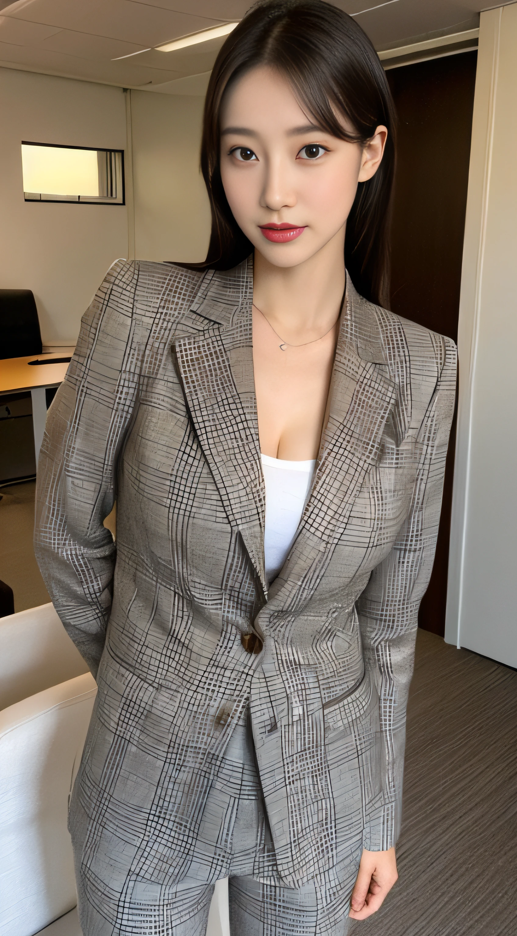 Tall and slender beauty、Beauty in suits、Colossal tits、undershirt、Cool beauty、Career woman、Japan beauties、modeled、tiese,office room,janelas