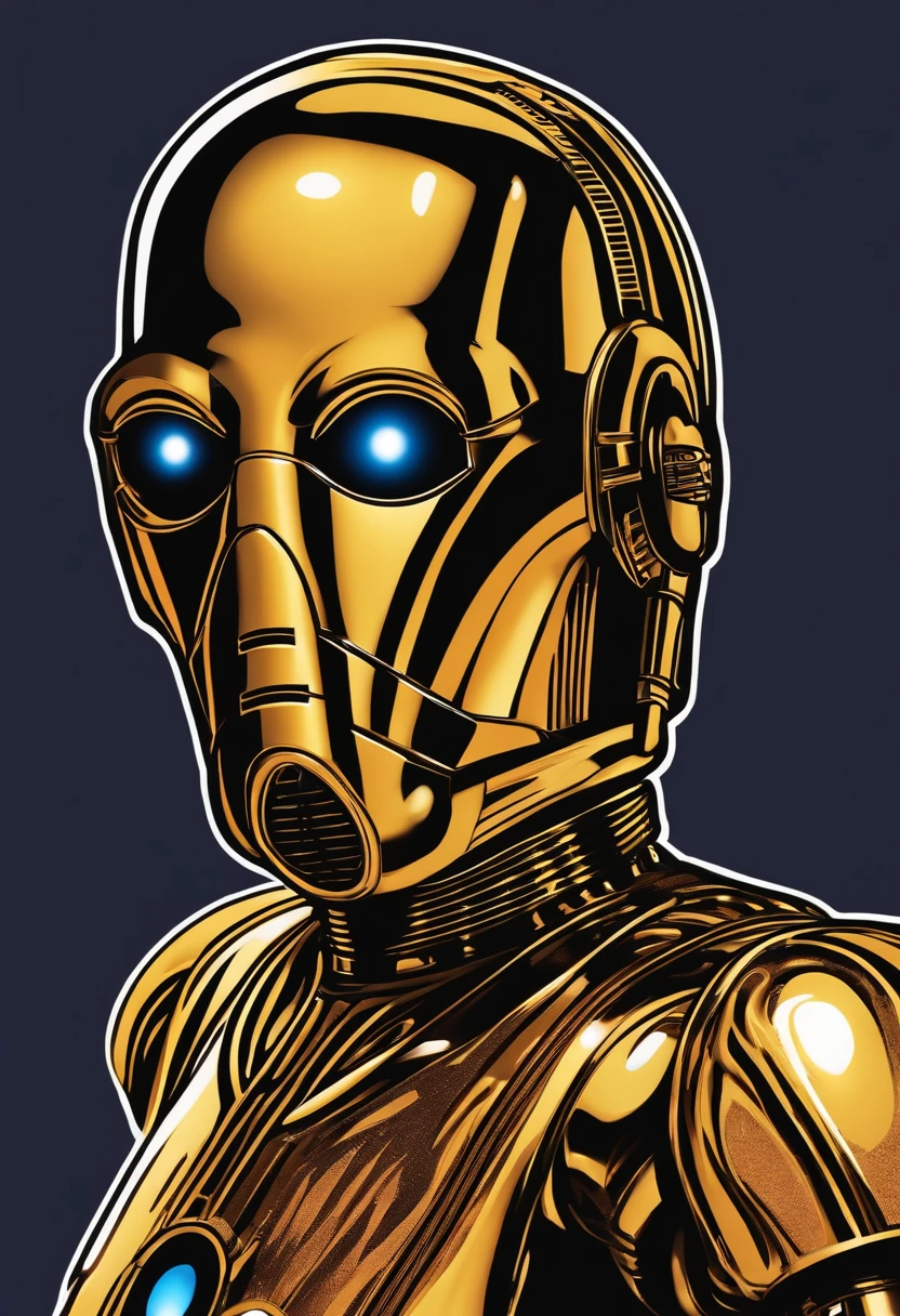 sticker C3PO