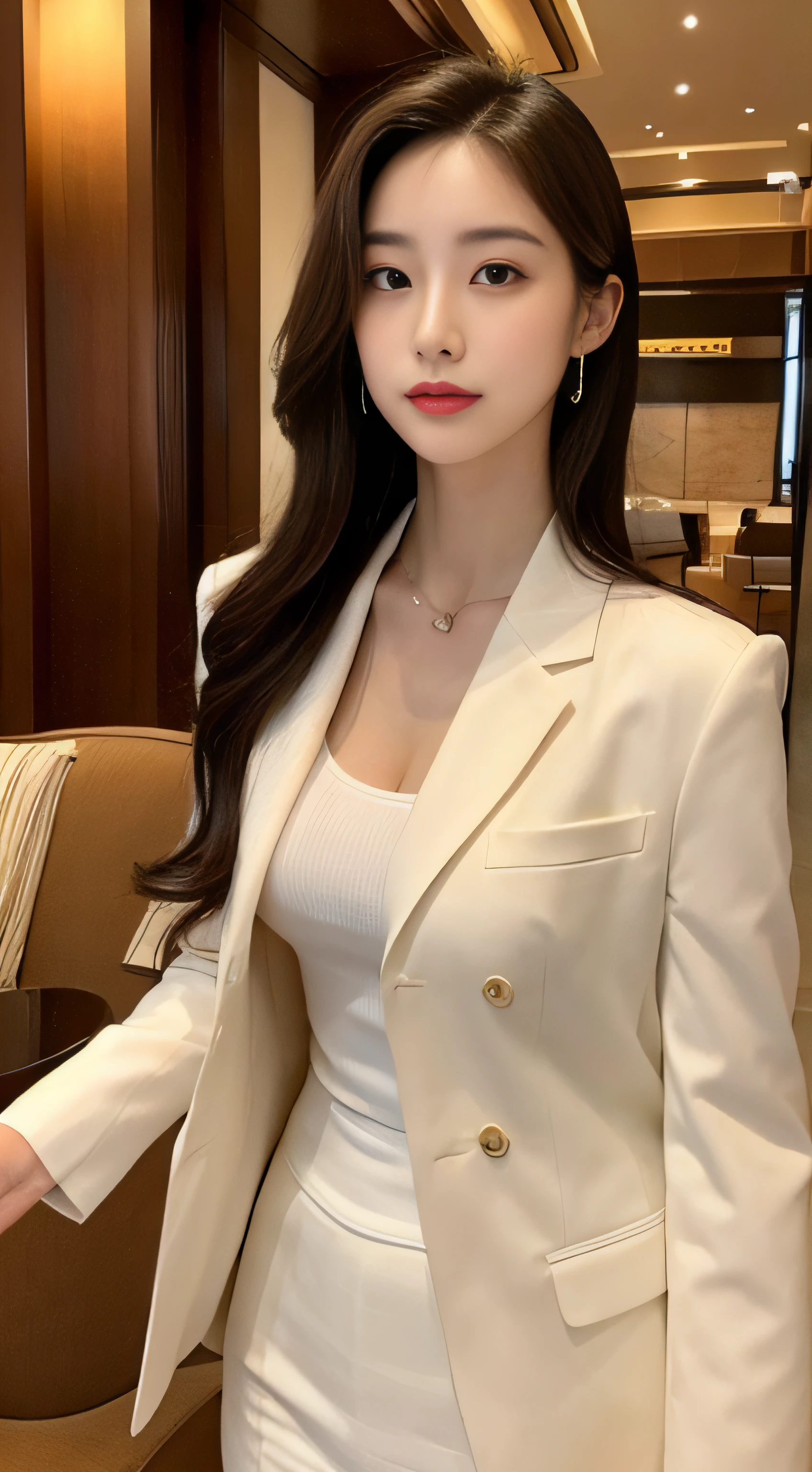 Tall and slender beauty、Beauty in suits、Colossal tits、undershirt、Cool beauty、Career woman、Japan beauties、modeled、tiese，Hotel lobby，janelas