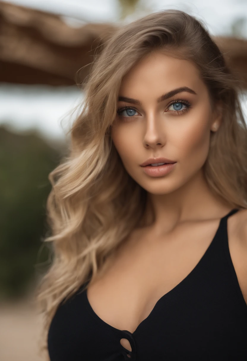 oman with matching tank top and panties, fille sexy aux yeux bleus, Portrait Sophie Mudd, Portrait de Corinna Kopf, cheveux blonds et grands yeux, selfie of a young woman, ohne Maquillage, maquillage naturel, Look directly into the camera, Visage avec Artgram, dezentes Maquillage, Superbe photo du corps entier, dans la chambre, gros seins, Blonde, Latin