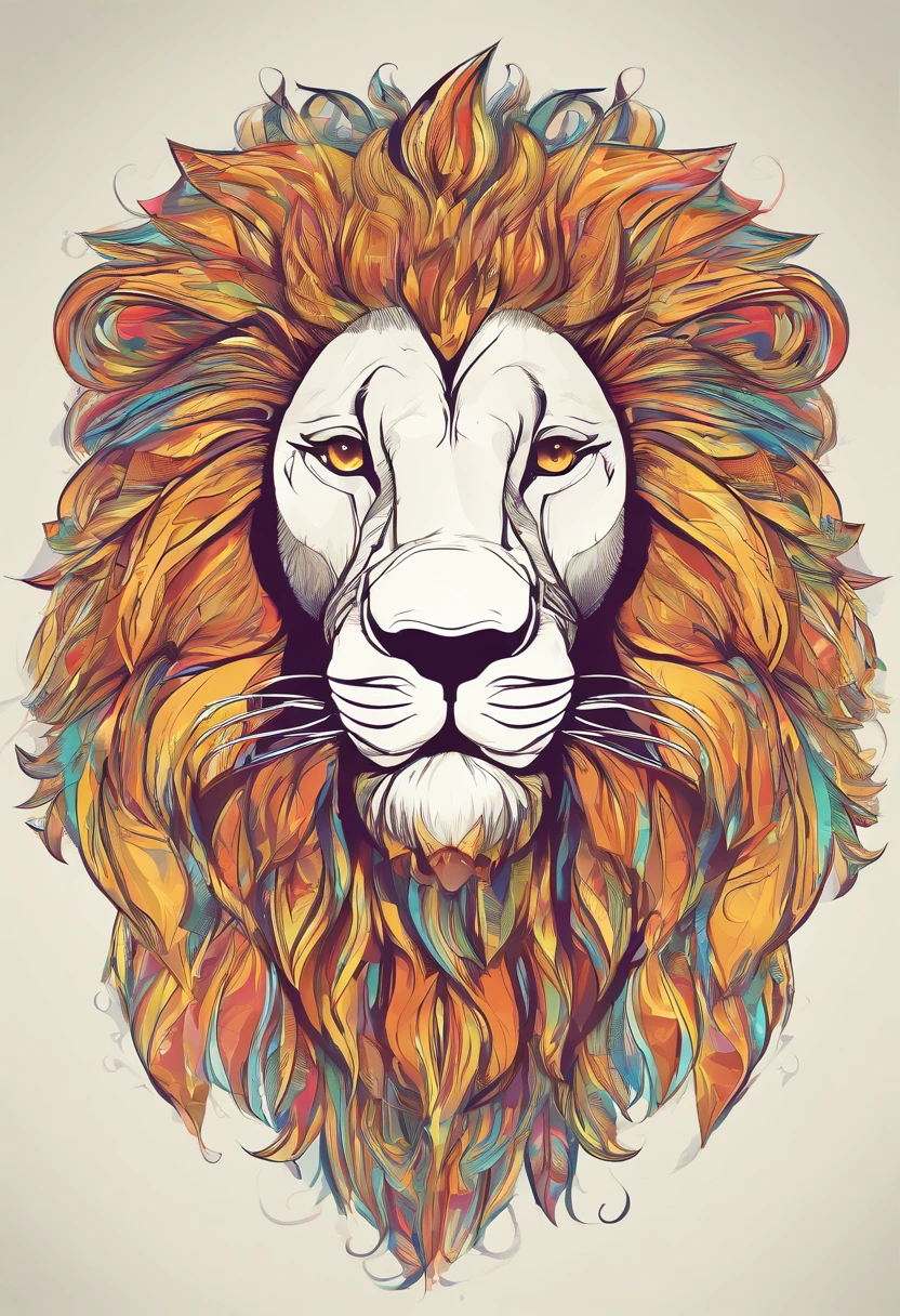 An intelligent and powerful lion as a mascot for developers, Digital Illustration, a smile, Lunette de soleil, jersey