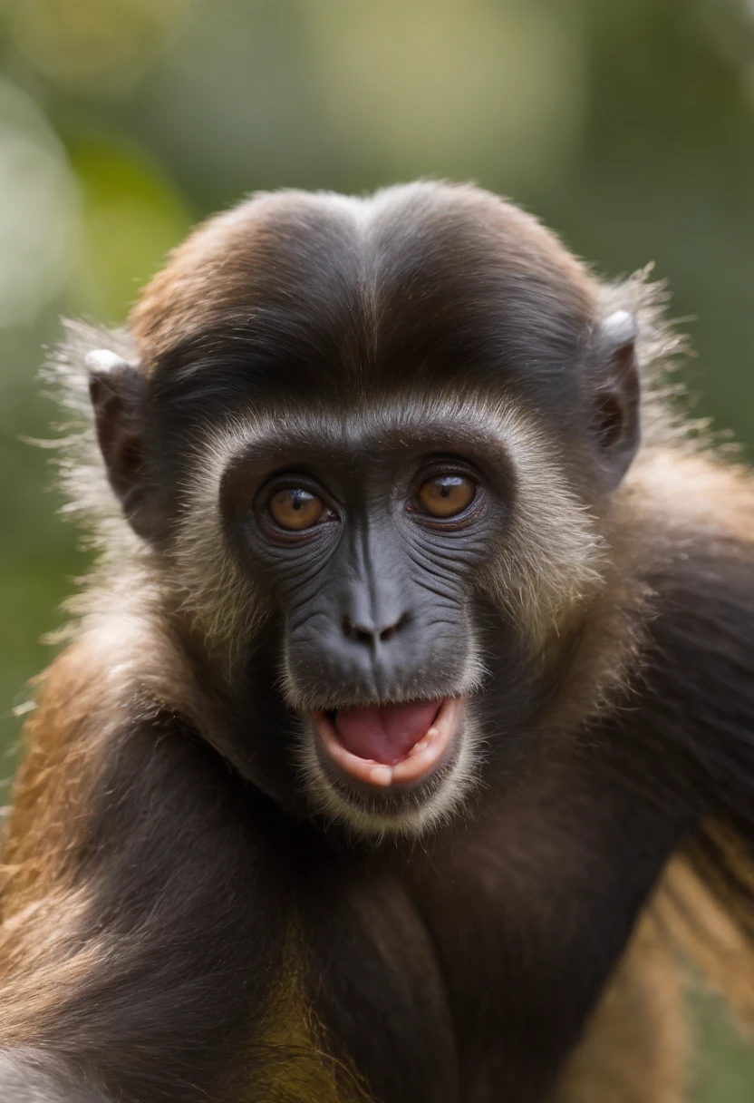 animal macaco vomitando