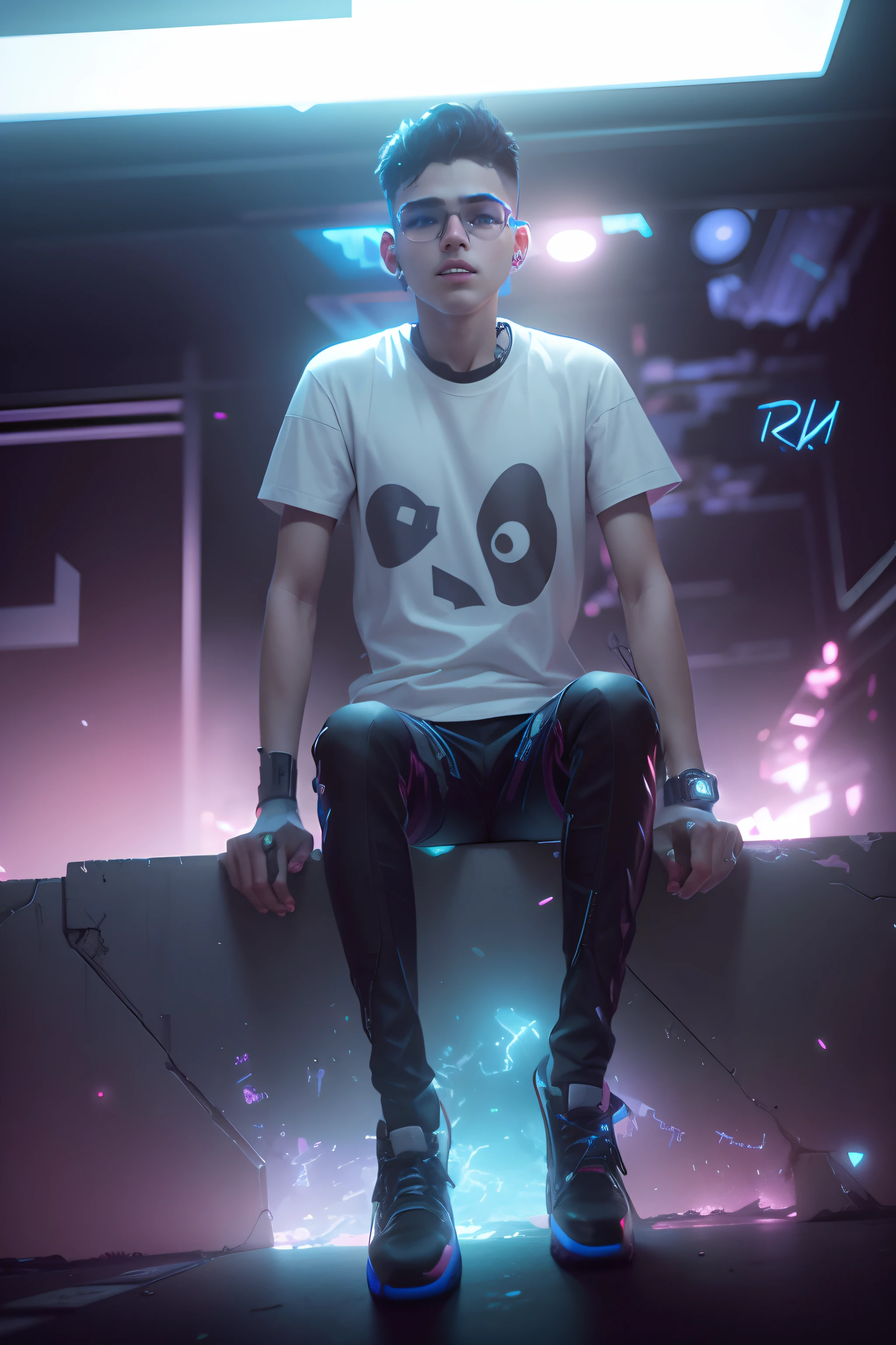 Change background to cyberpunk boy realistic 8k ultra realistic boy cyberpunk boy