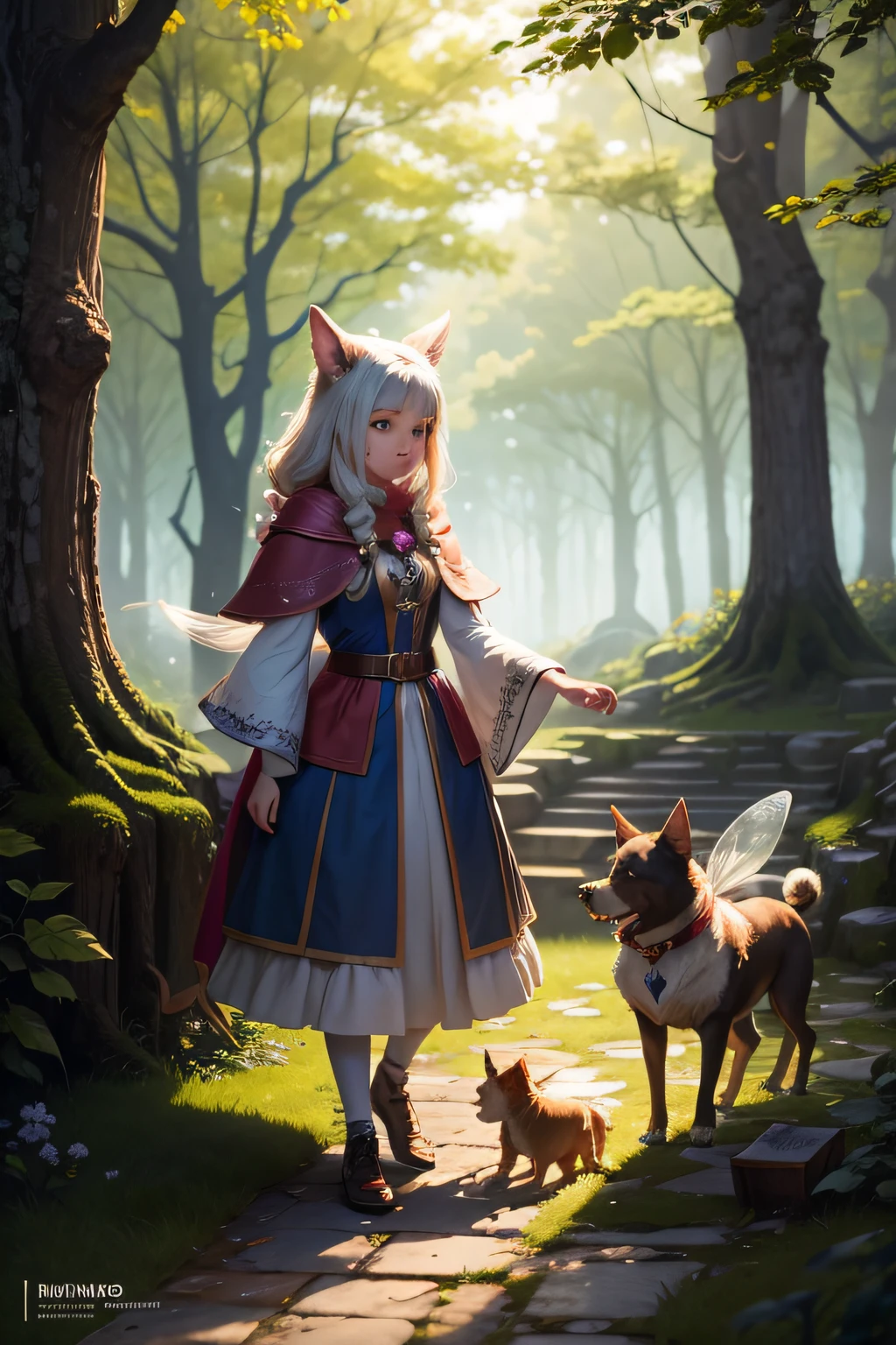 A dog from a fairy-tale world, able to talk to people