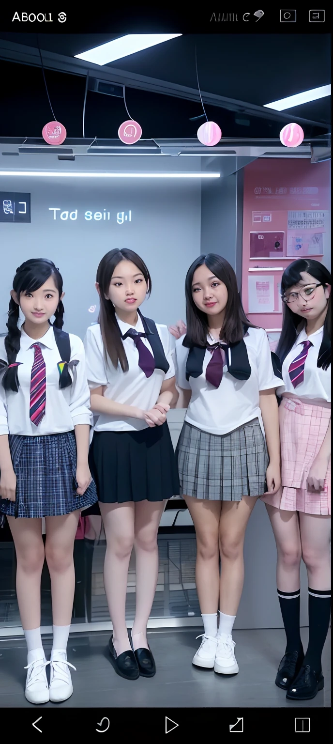 Aalfid image of a group of girls in school uniforms, trending at cgstation, each wearing correct era clothes, trending on cgstation, Ruan cute vtuber, cutecore, magic school uniform, in school uniform, yanjun cheng, JK school uniform, zmonzheng, ulzzangs, dressed with long fluent clothes, magic uniform university, OMG