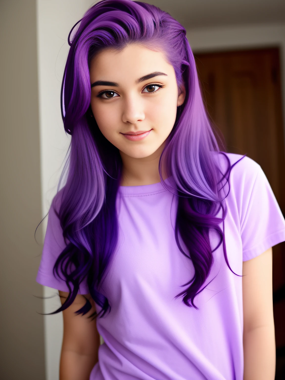18 year old purple hair hairbl
