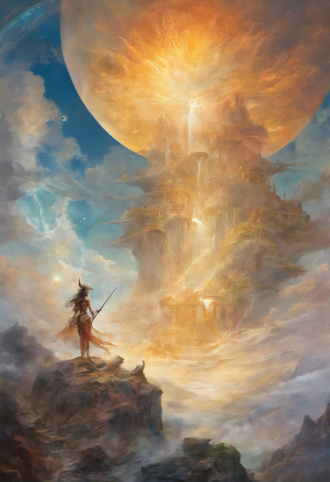 ((melhor qualidade)), ((obra-prima)), (detalhado), ((nua)), succubus sedutora, ethereal beauty, empoleirada em uma nuvem, (Fantasy Illustration: 1.3), olhar encantador, pose cativante, asas delicadas, charme sobrenatural, mystical sky, (Luis Royo:1.2), (Yoshitaka Amano:1.1), noite de luar, cores suaves, (paisagem de nuvens detalhada:1.3), (alta resolução:1.2)