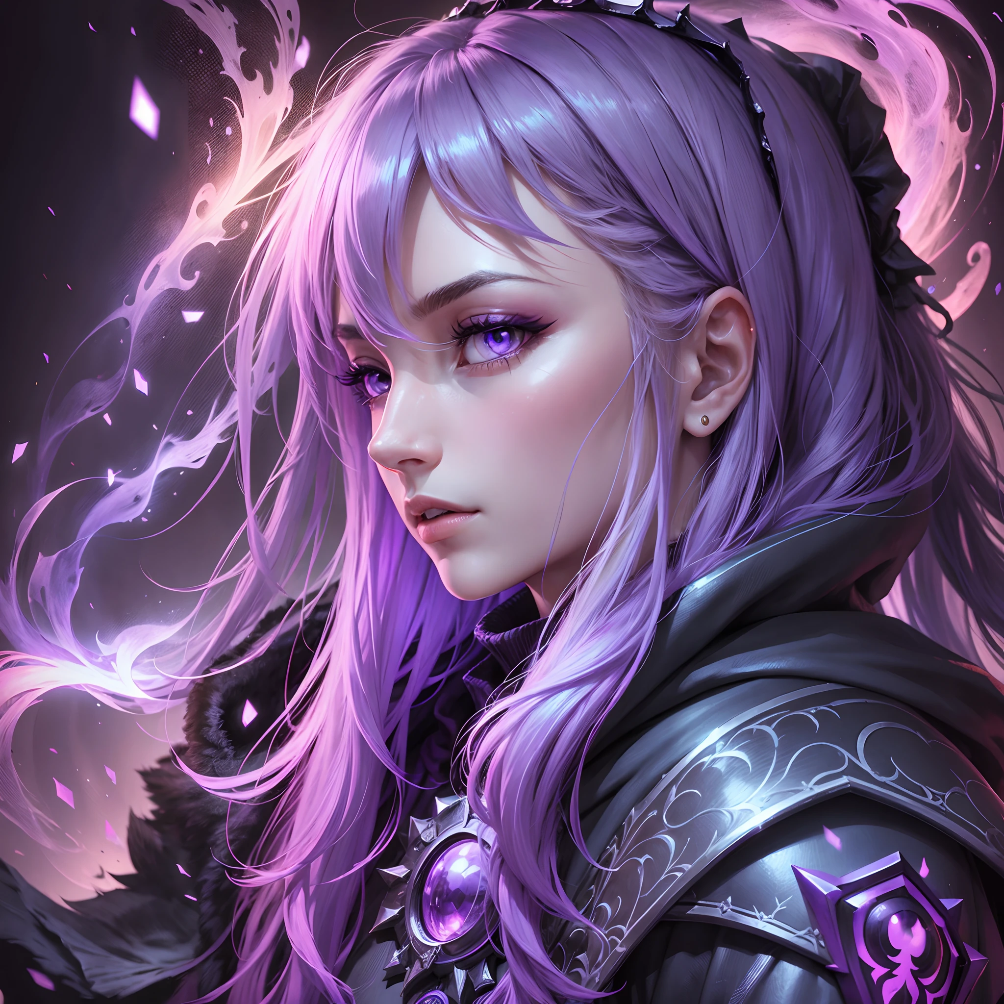 Rich King, Bright purple eyes, profile image, pixels