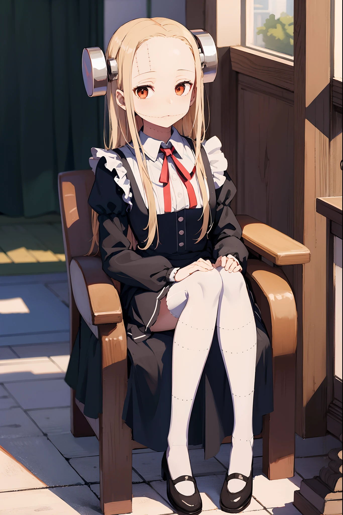 madaraki_fran, mansion, maid uniform