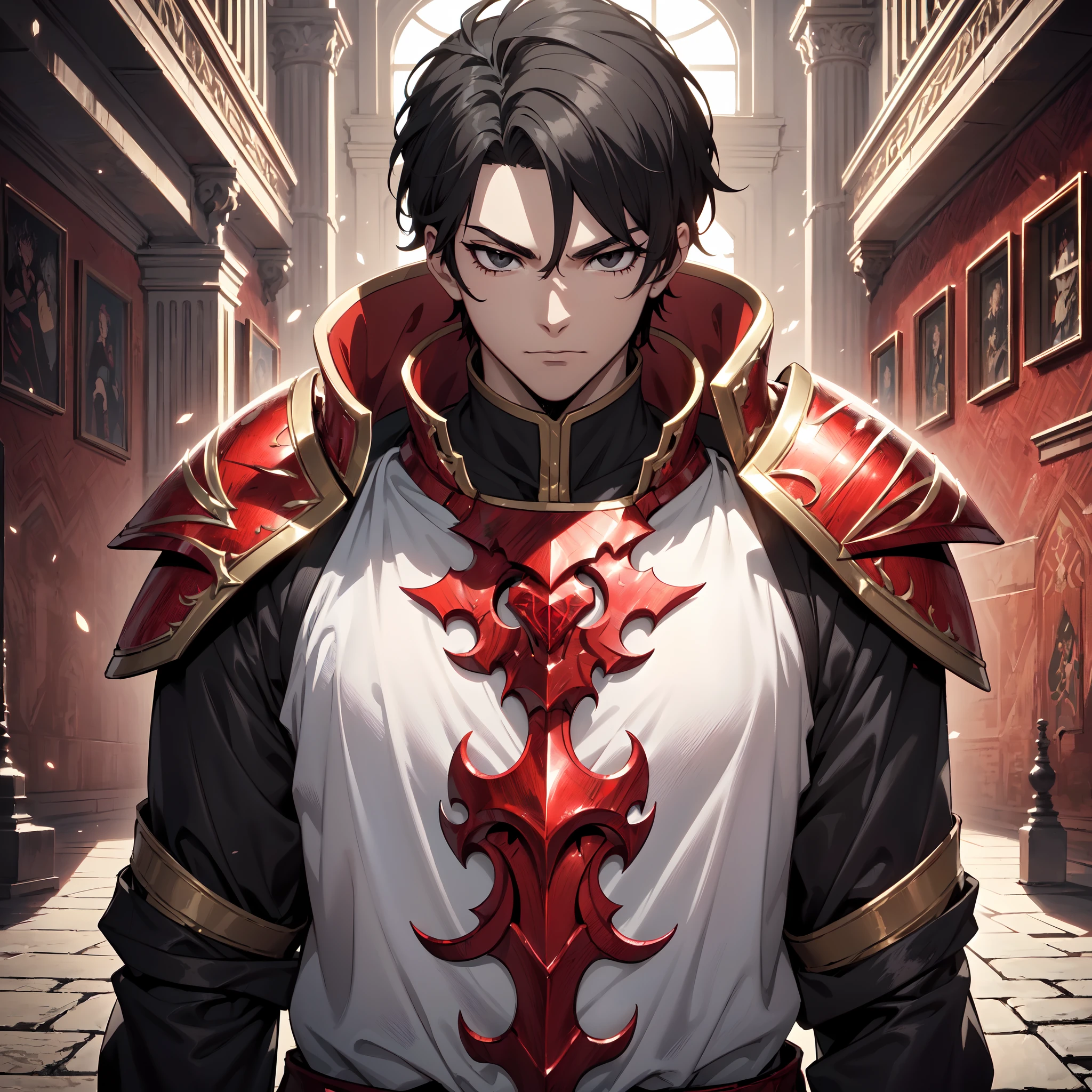 128K Ultra High Definition,
128K Ultra High Quality,
128K Ultra High Resolution,
Best Definition,
Best Quality,
Best Resolution,
Perfectly Detailed,
Perfectly Designed,
Extremely Detailed,
Extremely Designed,
Hyper Detailed,
Hyper Definition,
Hyper Quality,
Hyper Resolution,
Masterpiece,
(((Anime))),
Body Shot,
(((Boy))),
Handsome,
Muscular Body,
(((Hyper Detailed & Perfectly Designed Black Short Hair))),
(((Hyper Detailed & Perfectly Designed Black Eyes))),
(((Hyper Detailed & Perfectly Designed Red Ruby Armor Plates))),
(((Hyper Detailed & Perfectly Designed Baron Armor))),
(((Inside Of Medieval Royal Palace Background Scenery))),