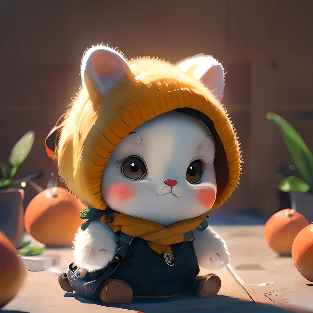 cat, orange, A look at the camera, no_humans, Depth of field, ((empty background)), ((whitebackground)) Dark_glam, dressed in DRK_glam, deep shadow, (A dark: 1.4), (8K, RAW photo, 最好质量, 巨作: 1.2), Logo, vector, Line graphics, design, inspiration, straight line, symmetry